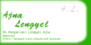 ajna lengyel business card